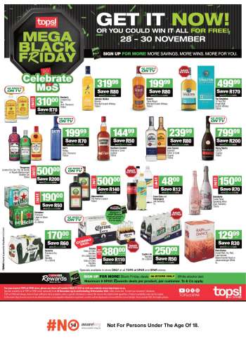 TOPS at SPAR catalogue  - 28/11/2024 - 30/11/2024.