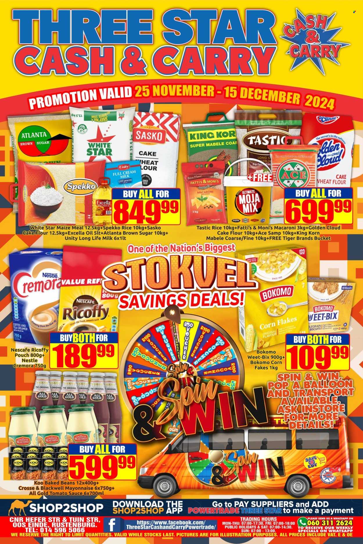 Three Star Cash and Carry specials - 25/11/2024 - 15/12/2024. Page 1