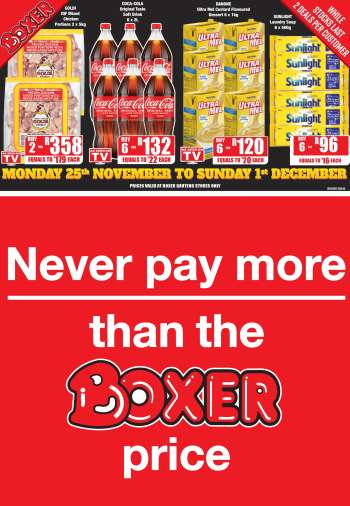 Boxer catalogue  - 25/11/2024 - 01/12/2024.