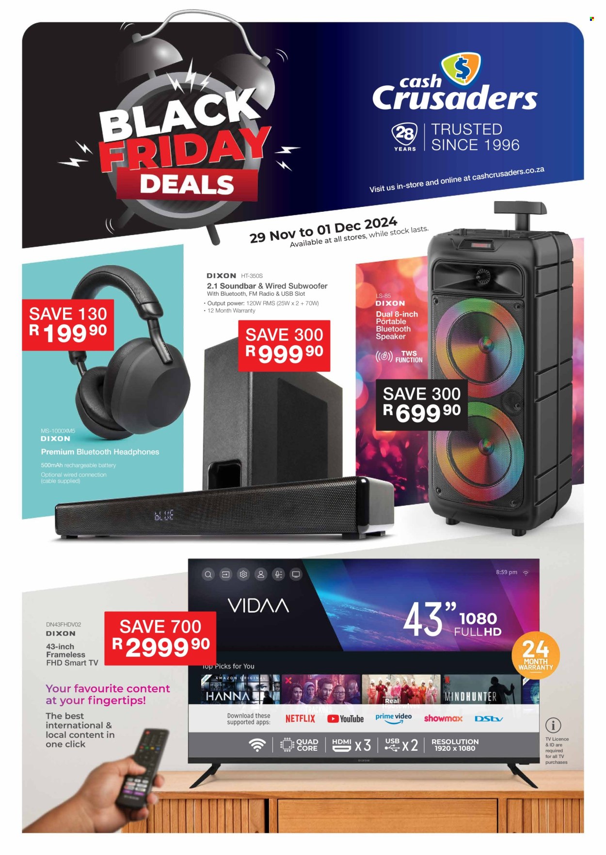 Cash Crusaders specials - 29/11/2024 - 01/12/2024. Page 1