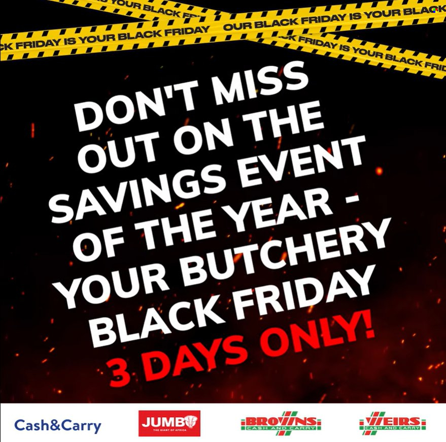 Jumbo Cash & Carry specials - 29/11/2024 - 01/12/2024. Page 1