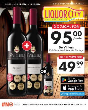 Liquor City catalogue  - 21/11/2024 - 15/12/2024.