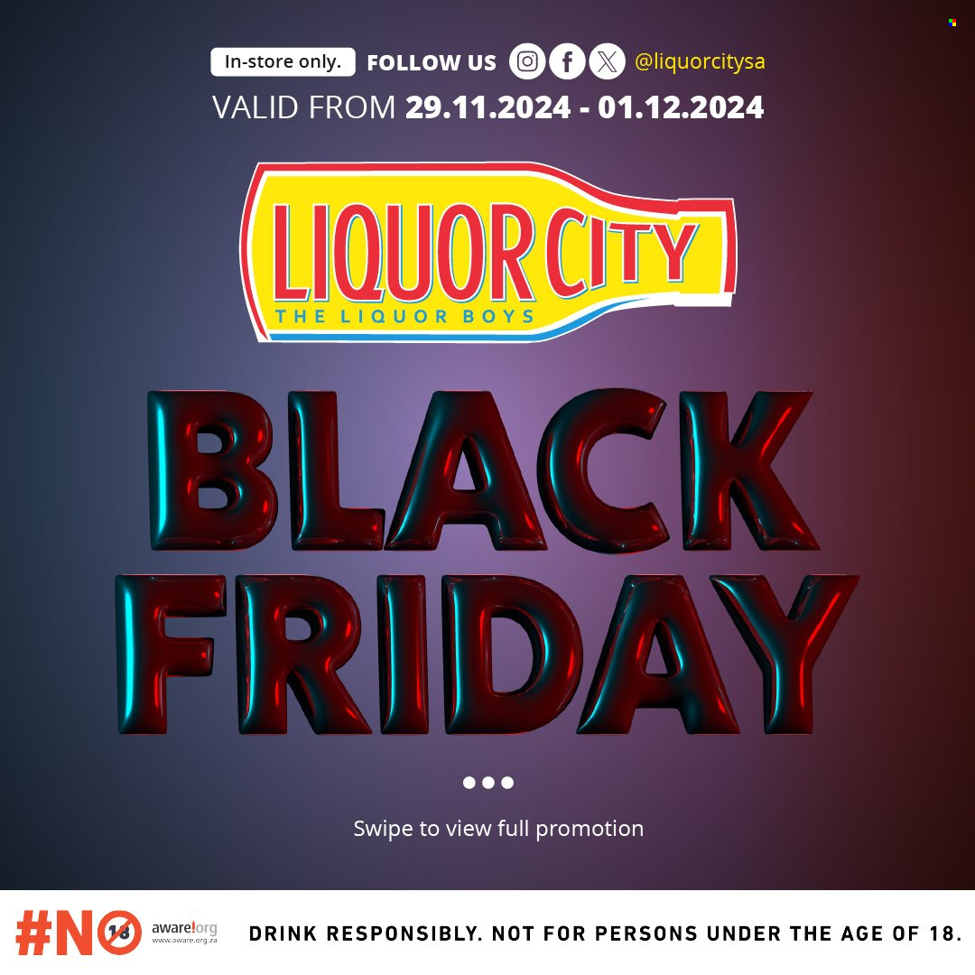 Liquor City specials - 29/11/2024 - 01/12/2024. Page 1