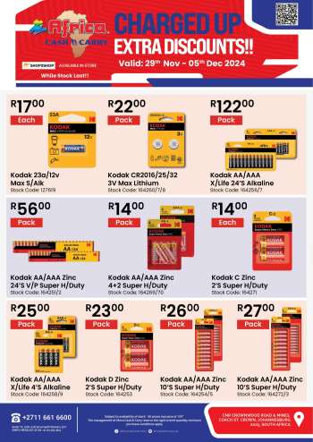 Africa Cash & Carry catalogue  - 29/11/2024 - 05/12/2024.