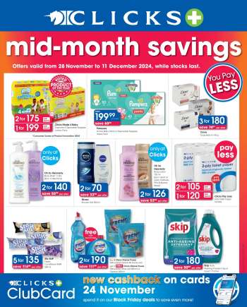 Clicks catalogue  - 28/11/2024 - 11/12/2024.
