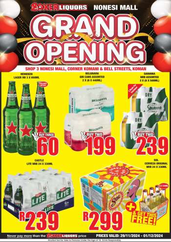 Boxer catalogue  - 29/11/2024 - 01/12/2024.