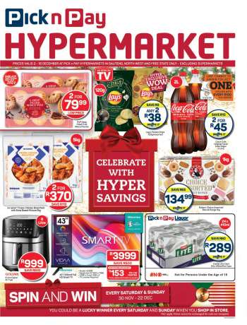 Pick n Pay Hypermarket catalogue  - 02/12/2024 - 16/12/2024.