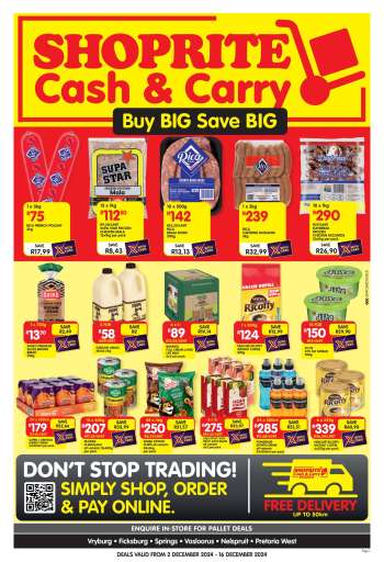 Shoprite catalogue  - 02/12/2024 - 16/12/2024.