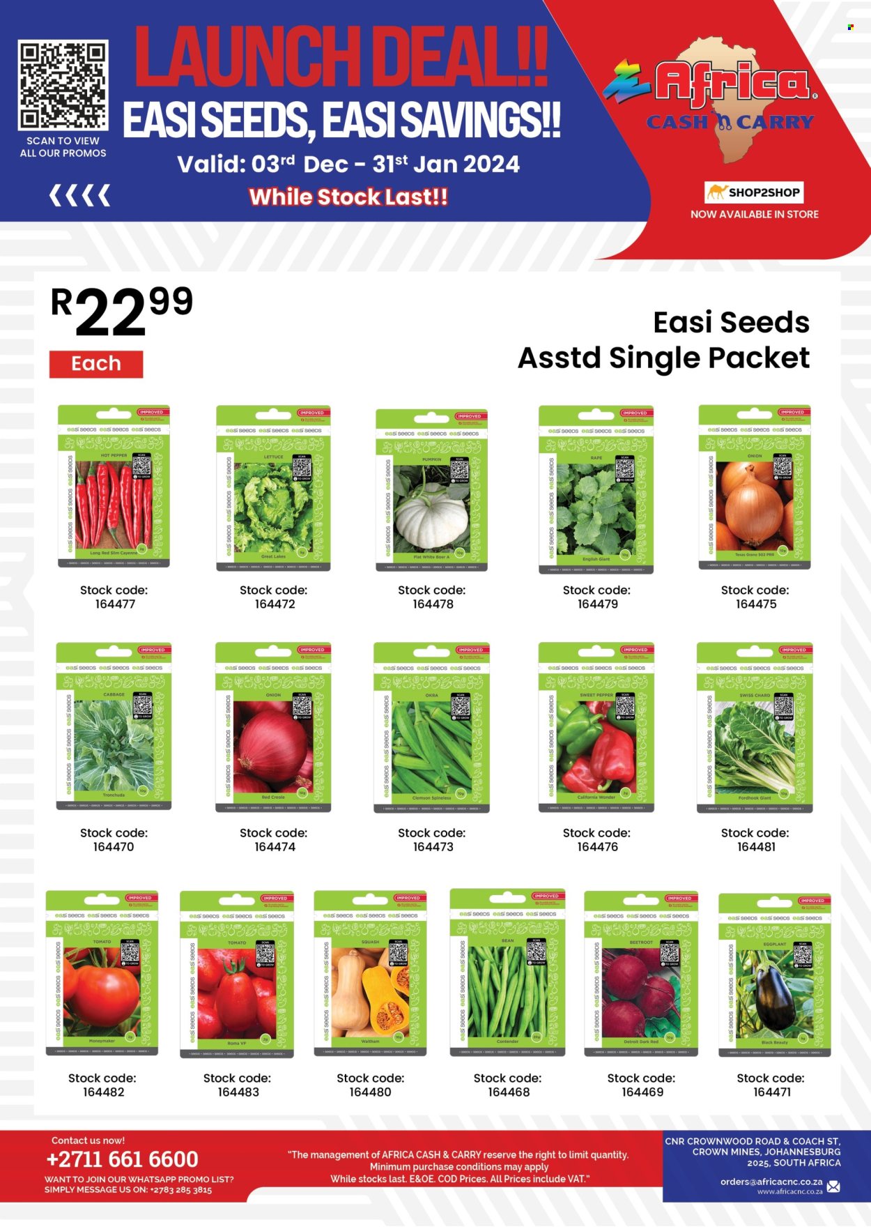 Africa Cash & Carry specials - 03/12/2024 - 31/01/2025. Page 1