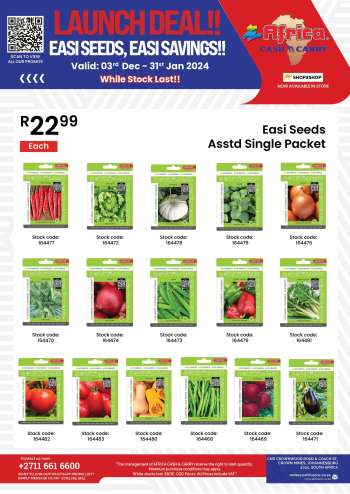 Africa Cash & Carry catalogue  - 03/12/2024 - 31/01/2025.
