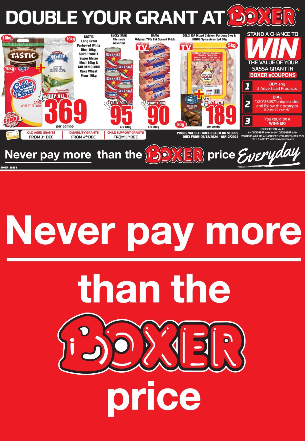 Boxer specials - 05/12/2024 - 08/12/2024. Page 1