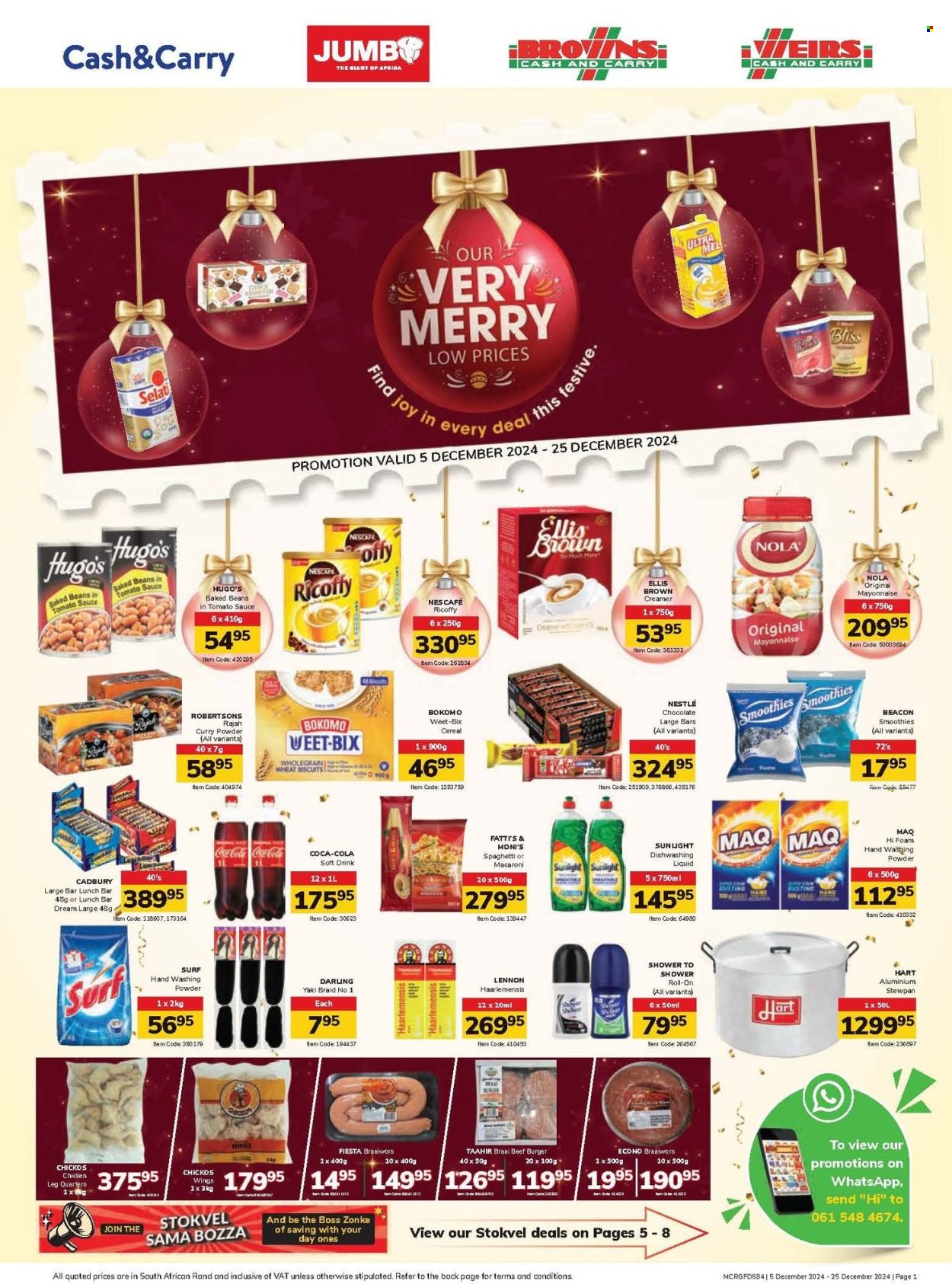 Jumbo Cash & Carry specials - 05/12/2024 - 25/12/2024. Page 1