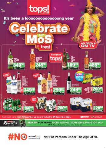 TOPS at SPAR catalogue  - 09/12/2024 - 24/12/2024.
