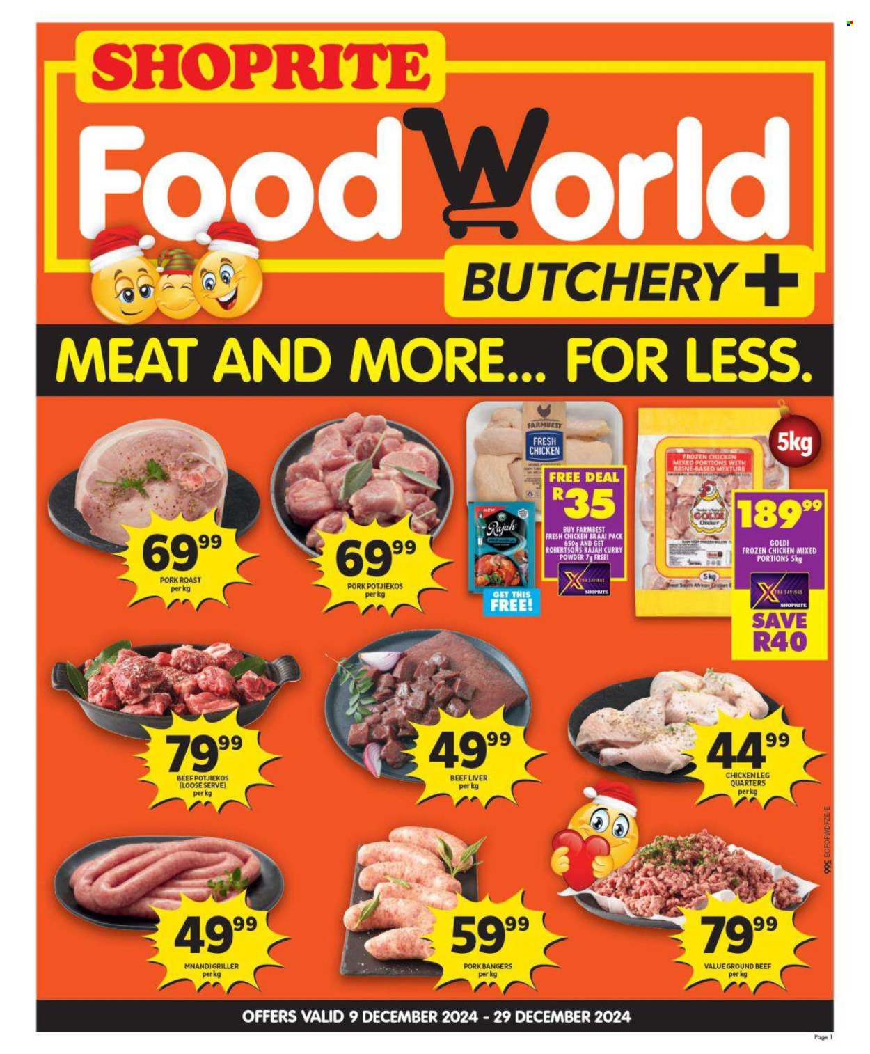 Shoprite specials - 09/12/2024 - 29/12/2024. Page 1