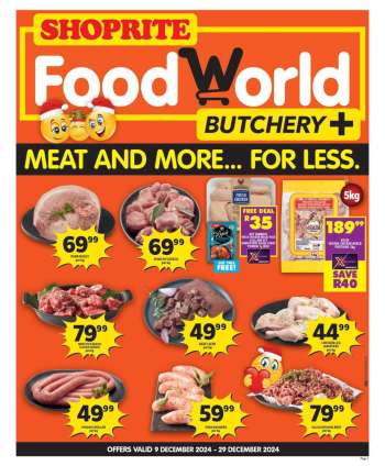 Shoprite catalogue  - 09/12/2024 - 29/12/2024.