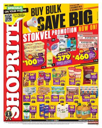 Shoprite catalogue  - 09/12/2024 - 29/12/2024.