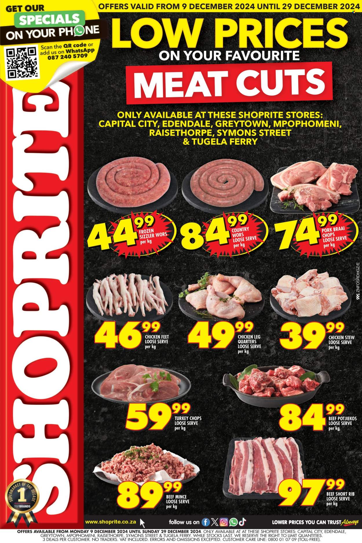 Shoprite specials - 09/12/2024 - 29/12/2024. Page 1