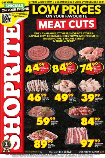 Shoprite catalogue  - 09/12/2024 - 29/12/2024.