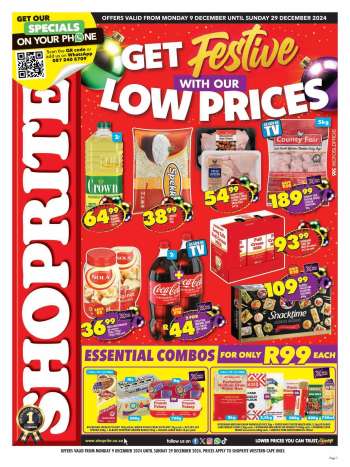 Shoprite catalogue  - 09/12/2024 - 29/12/2024.