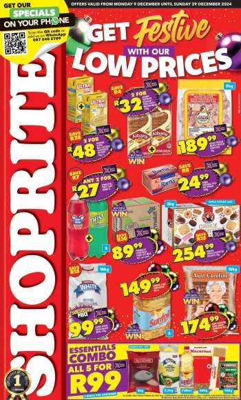 Shoprite catalogue  - 09/12/2024 - 29/12/2024.