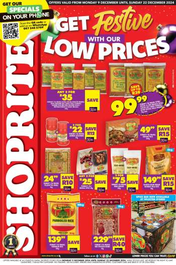 Shoprite catalogue  - 09/12/2024 - 22/12/2024.