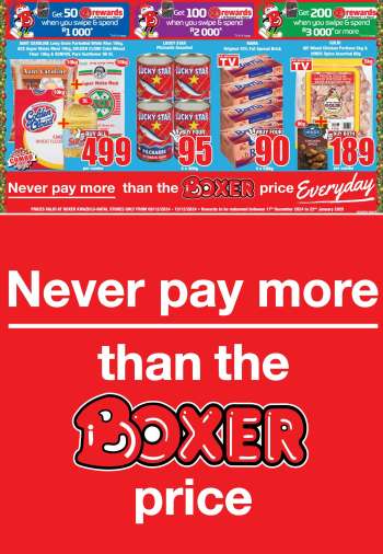 Boxer catalogue  - 09/12/2024 - 15/12/2024.