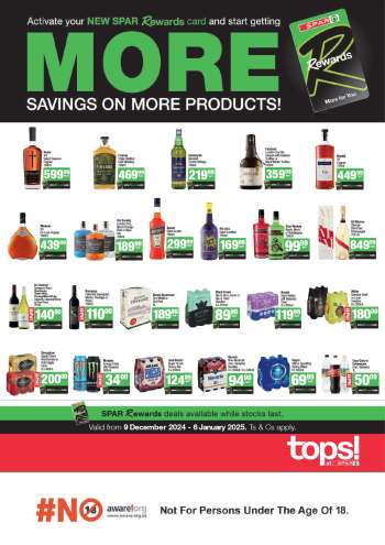 TOPS at SPAR catalogue  - 09/12/2024 - 06/01/2025.
