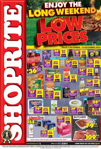 Shoprite catalogue  - 09/12/2024 - 16/12/2024.