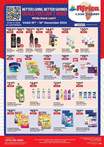 Africa Cash & Carry catalogue  - 10/12/2024 - 16/12/2024.