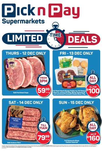 Pick n Pay Supermarket catalogue  - 12/12/2024 - 16/12/2024.