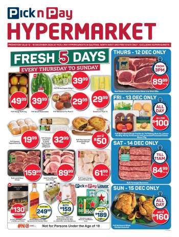 Pick n Pay Hypermarket catalogue  - 12/12/2024 - 16/12/2024.