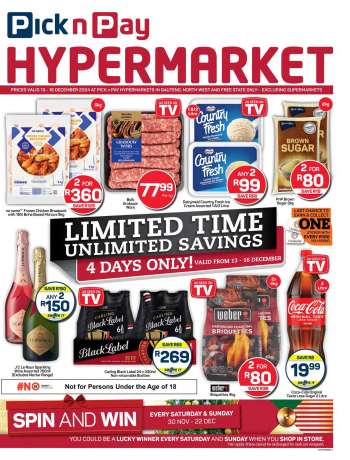 Pick n Pay Hypermarket catalogue  - 13/12/2024 - 16/12/2024.