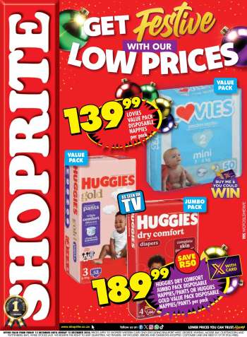 Shoprite catalogue  - 13/12/2024 - 15/12/2024.