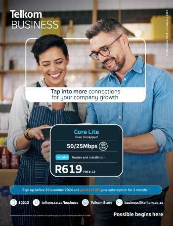Telkom catalogue  - 22/11/2024 - 10/01/2025.