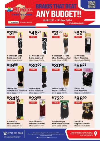 Africa Cash & Carry catalogue  - 13/12/2024 - 19/12/2024.