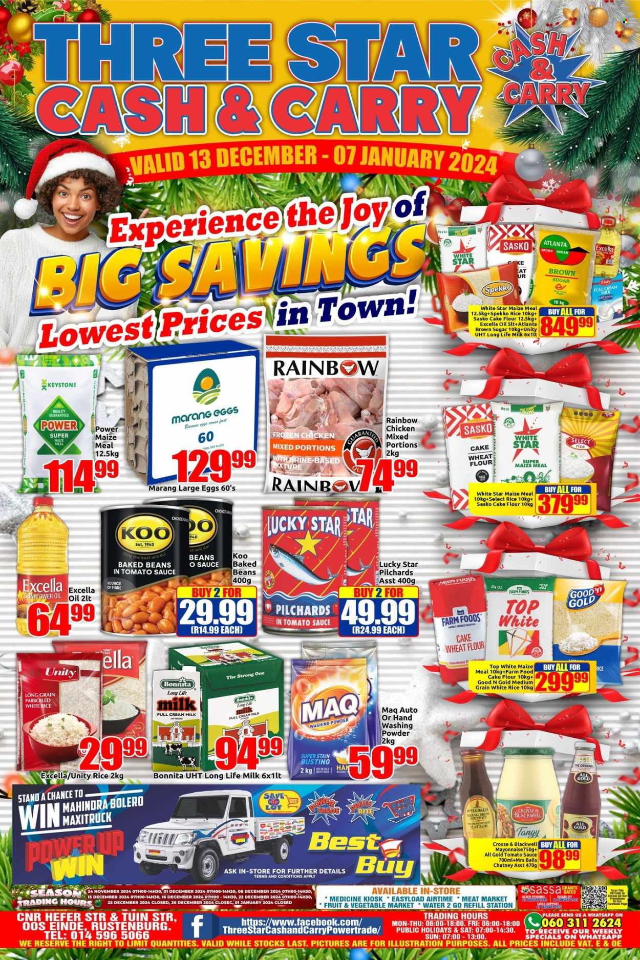 Three Star Cash and Carry specials - 13/12/2024 - 07/01/2025. Page 1