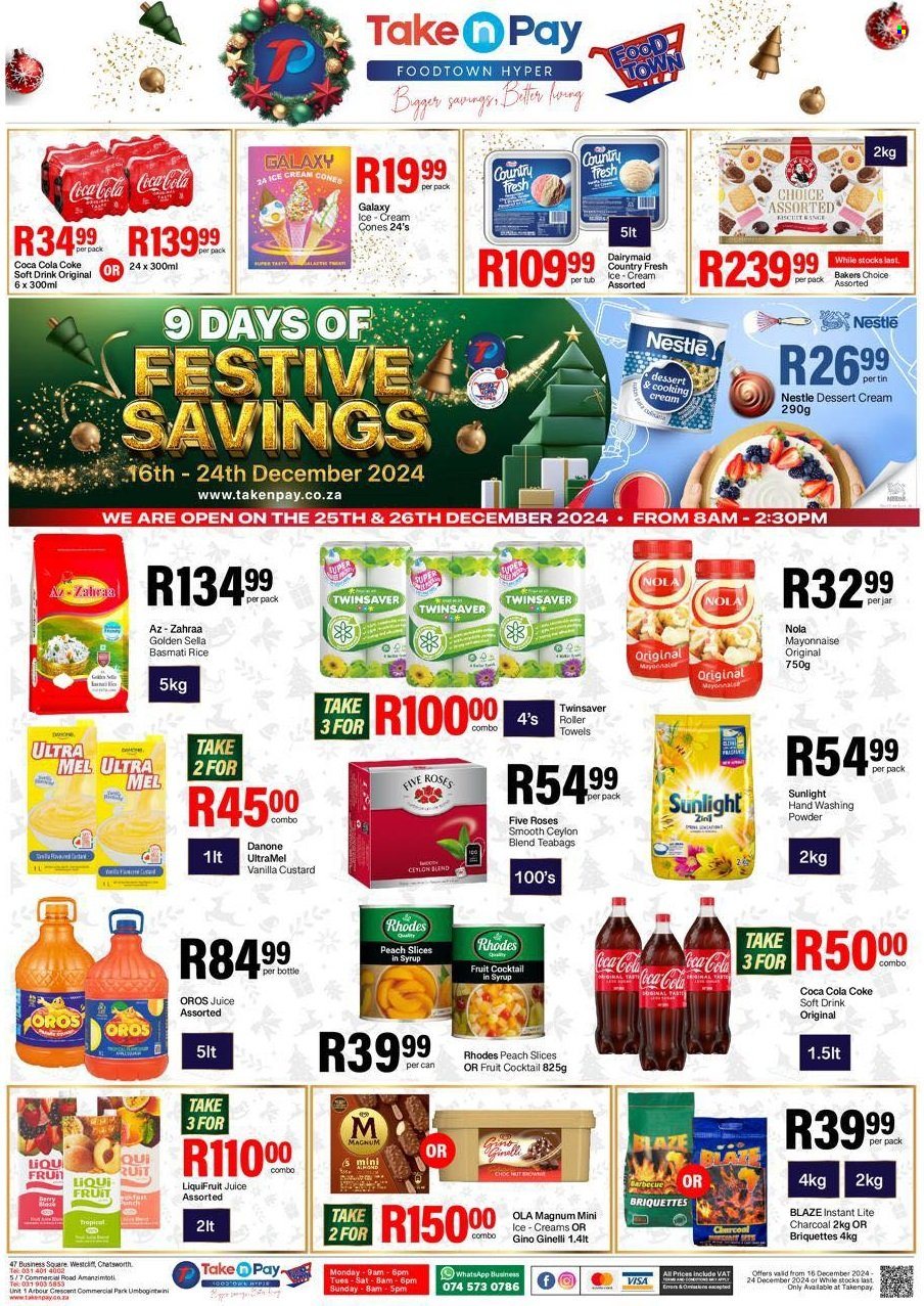 Take n Pay specials - 16/12/2024 - 24/12/2024. Page 1