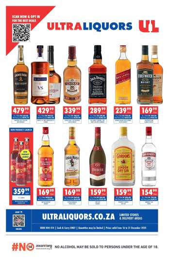 Ultra Liquors catalogue  - 16/12/2024 - 31/12/2024.