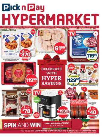 Pick n Pay Hypermarket catalogue  - 17/12/2024 - 26/12/2024.