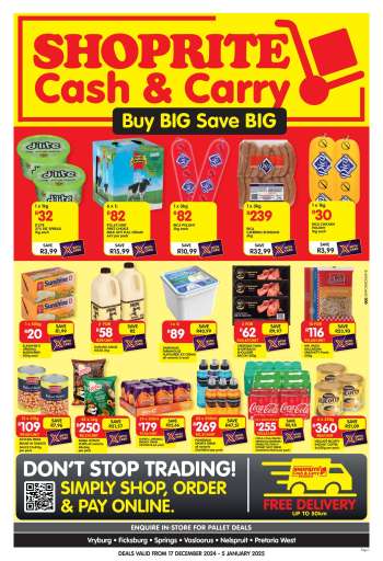 Shoprite catalogue  - 17/12/2024 - 05/01/2025.