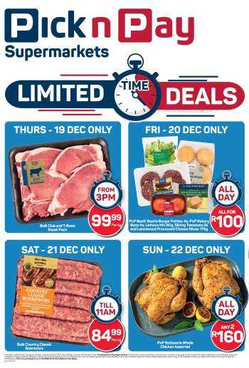 Pick n Pay Supermarket catalogue  - 19/12/2024 - 22/12/2024.