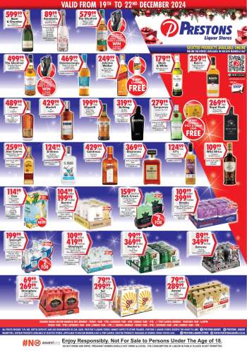 Prestons Liquor Stores catalogue  - 19/12/2024 - 22/12/2024.