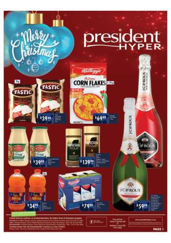 President Hyper catalogue  - 17/12/2024 - 01/01/2025.
