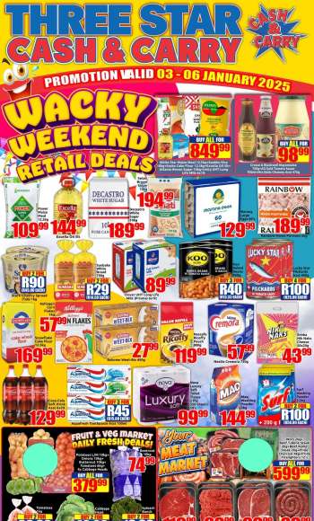 Three Star Cash and Carry catalogue  - 03/01/2025 - 06/01/2025.