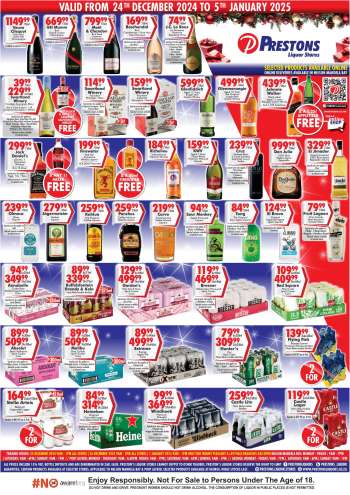 Prestons Liquor Stores catalogue  - 24/12/2024 - 05/01/2025.
