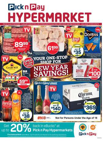 Pick n Pay Hypermarket catalogue  - 27/12/2024 - 01/01/2025.