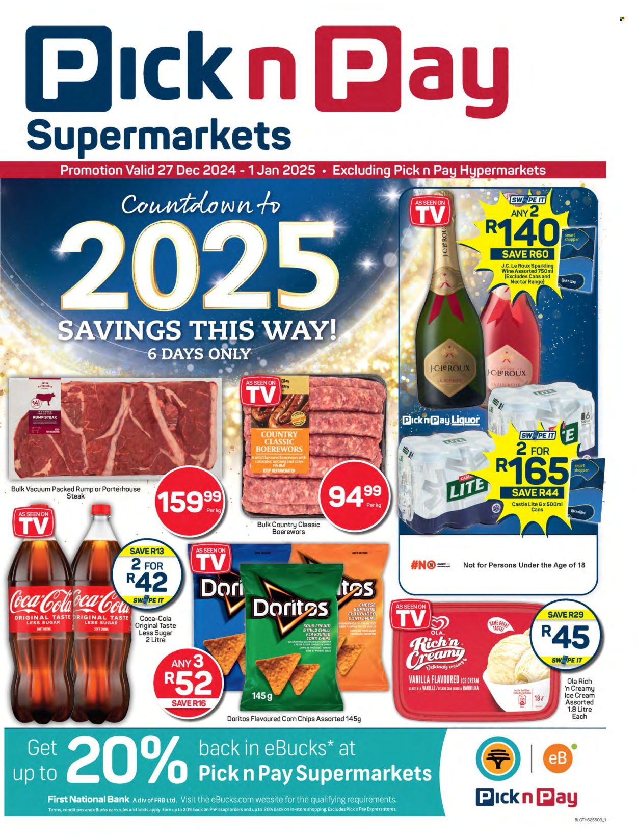 Pick n Pay Supermarket specials - 27/12/2024 - 01/01/2025. Page 1
