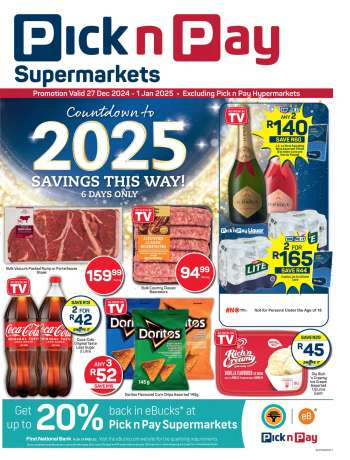 Pick n Pay Supermarket catalogue  - 27/12/2024 - 01/01/2025.