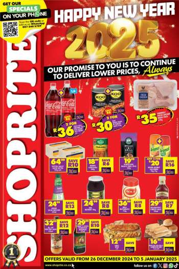 Shoprite catalogue  - 26/12/2024 - 05/01/2025.