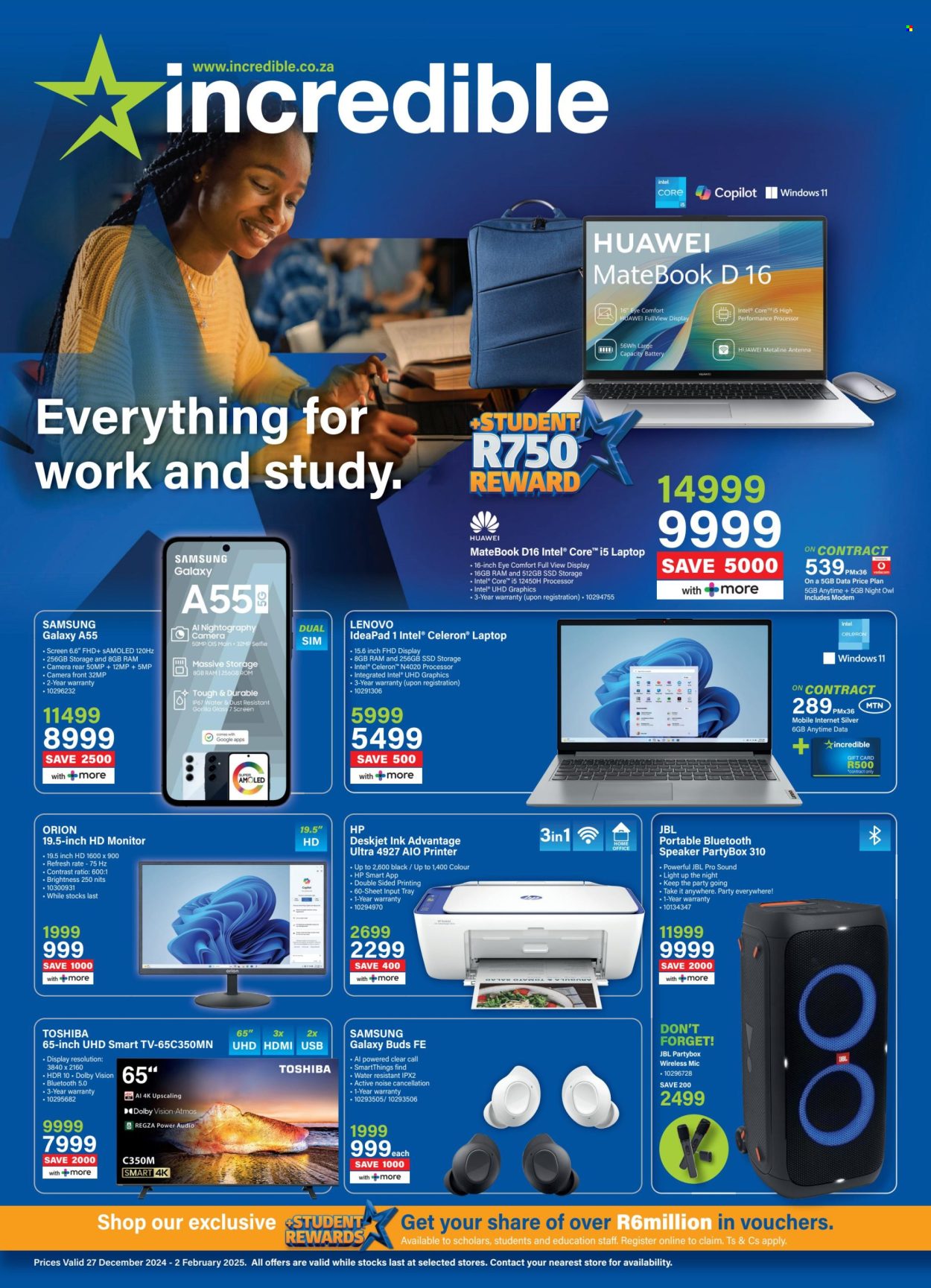Incredible Connection specials - 27/12/2024 - 02/02/2025. Page 1